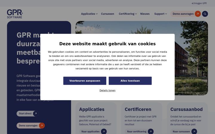 Screenshot of gprsoftware.nl