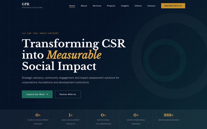 Screenshot of gprss.org