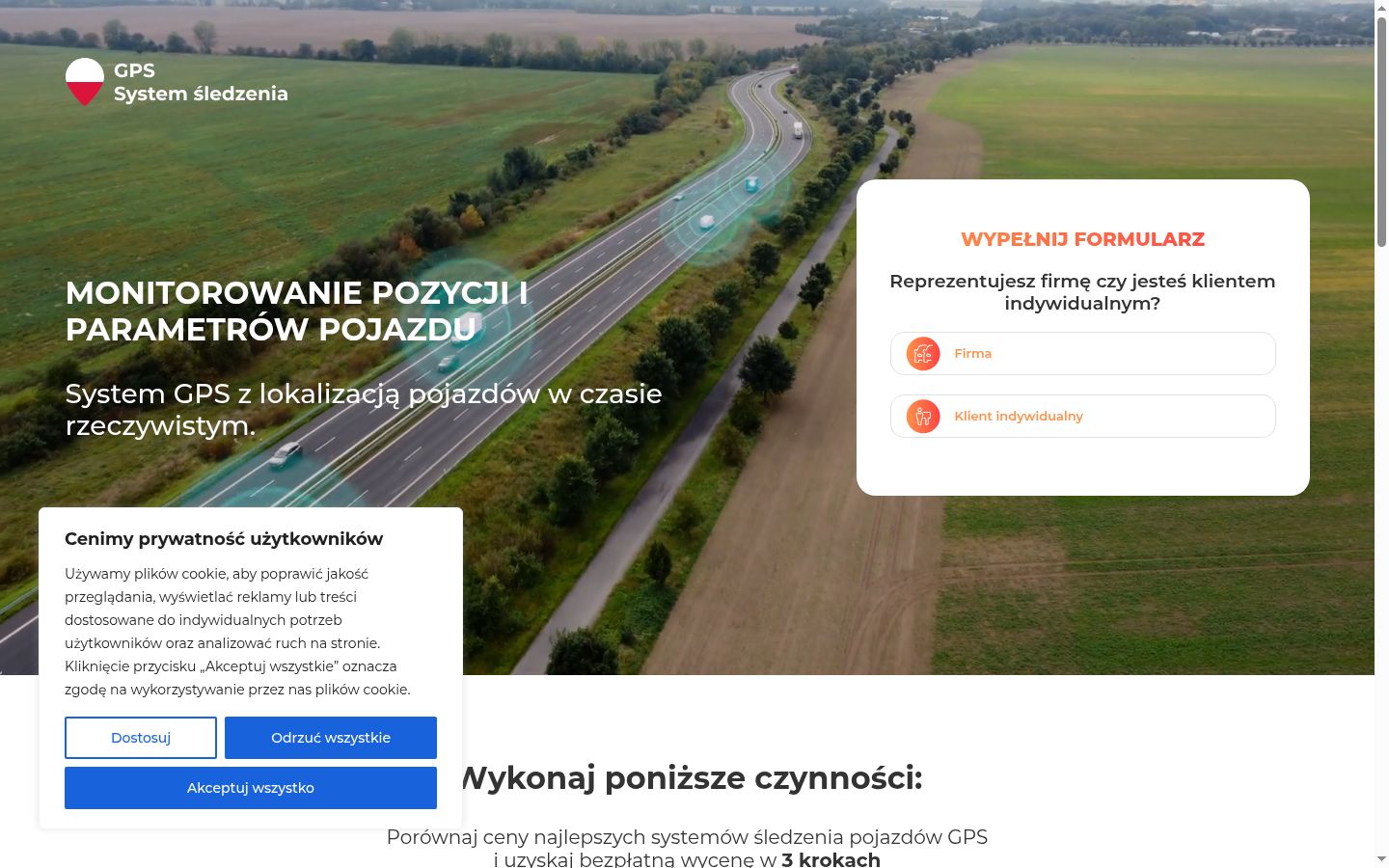 Snimka zaslona bannera za privolu prikazanog prije bilo kakve interakcije