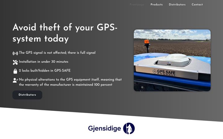 Screenshot of gps-safe.com