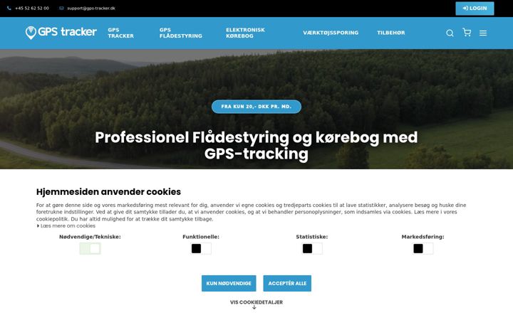 Screenshot of gps-tracker.dk