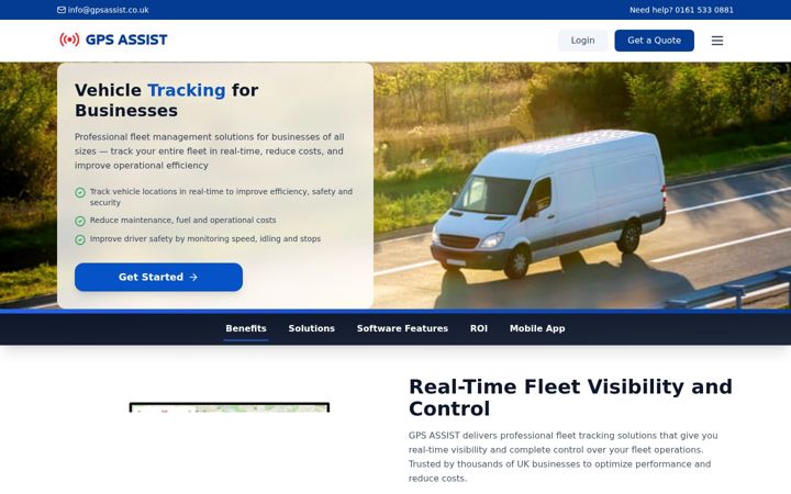 Screenshot of gpsassist.co.uk