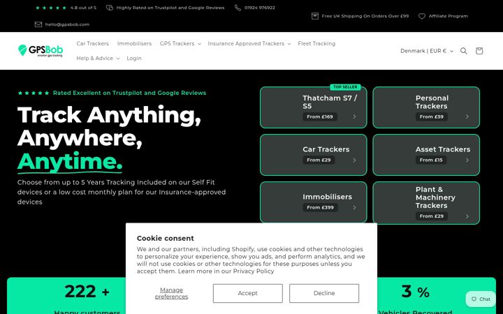 Screenshot of gpsbob.com