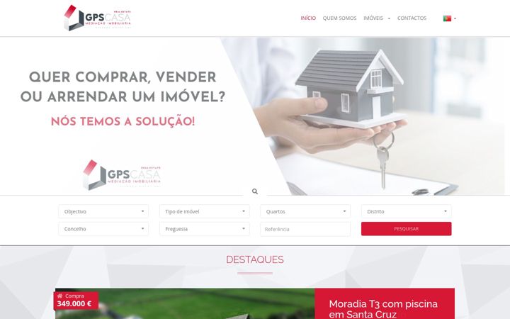 Screenshot of gpscasa.pt