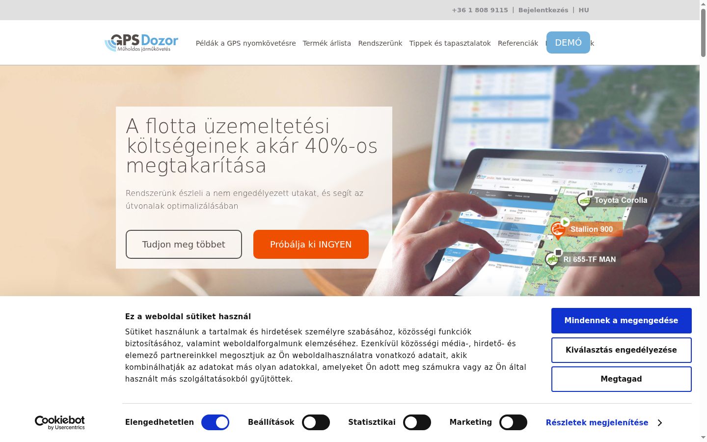 Ekrānuzņēmums ar piekrišanas baneri, kas tika rādīts pirms jebkādas mijiedarbības