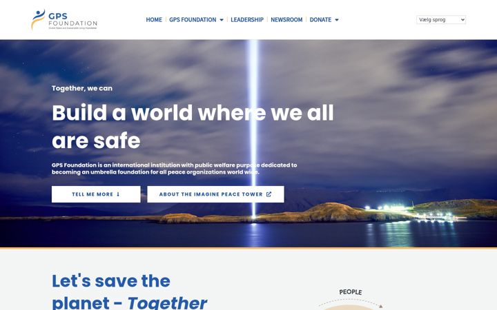 Screenshot of gpsfoundation.is