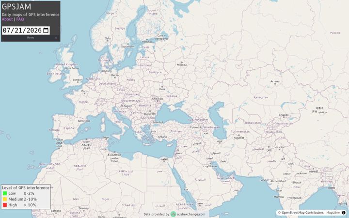 Screenshot of gpsjam.org