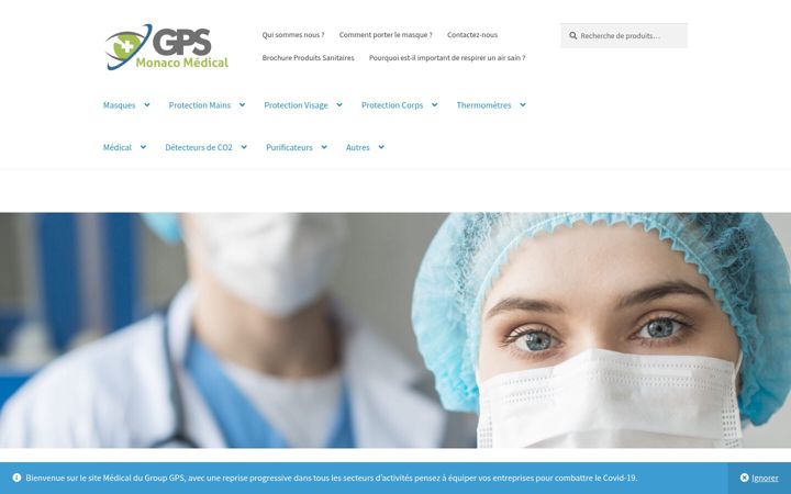 Screenshot of gpsmonacomedical.com
