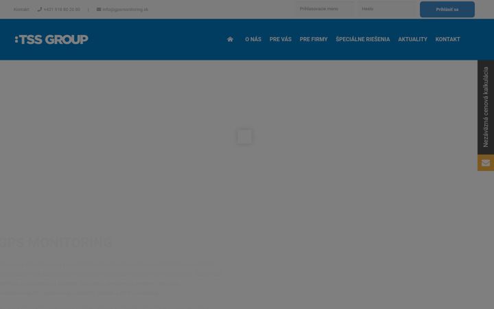 Screenshot of gpsmonitoring.sk