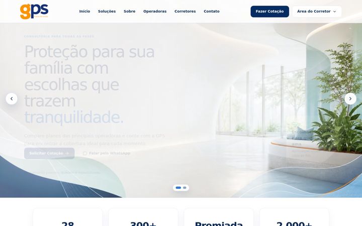 Screenshot of gpsplanosdesaude.com.br