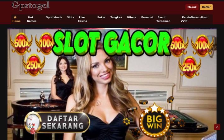 Screenshot of gpstogel.com