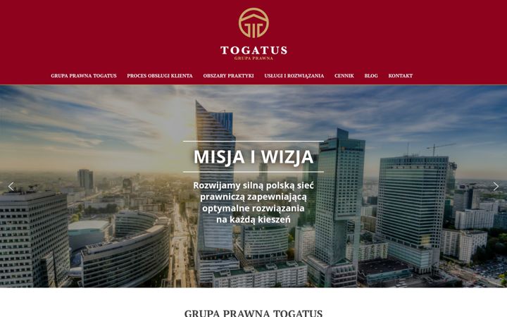 Screenshot of gptogatus.pl