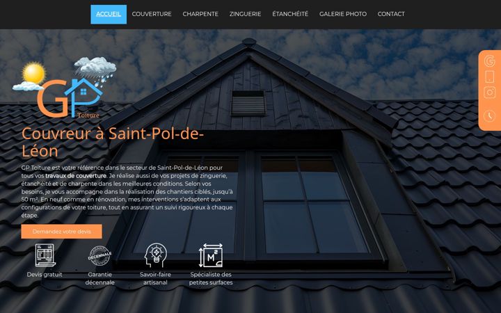 Screenshot of gptoiture.fr