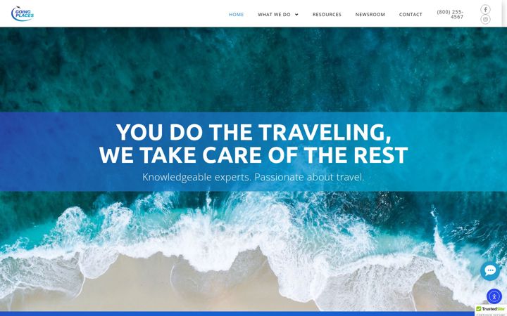 Screenshot of gptravel.com