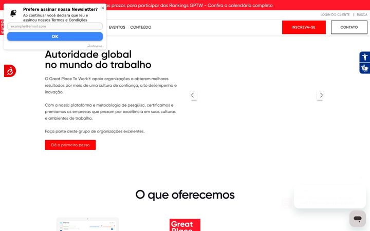 Screenshot of gptw.com.br