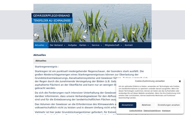 Screenshot of gpv-tensfelder-au-schmalensee.de