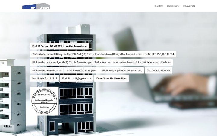 Screenshot of gpwert.de