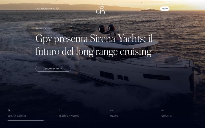 Screenshot of gpymarine.it