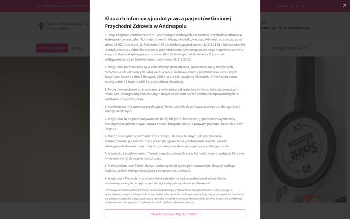 Screenshot of gpzandrespol.pl