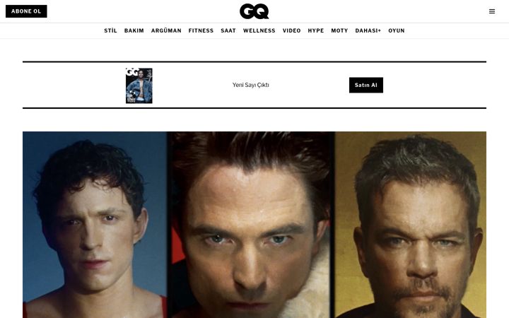 Screenshot of gq.com.tr