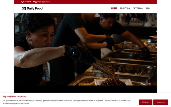 Screenshot of gqdailyfood.nl