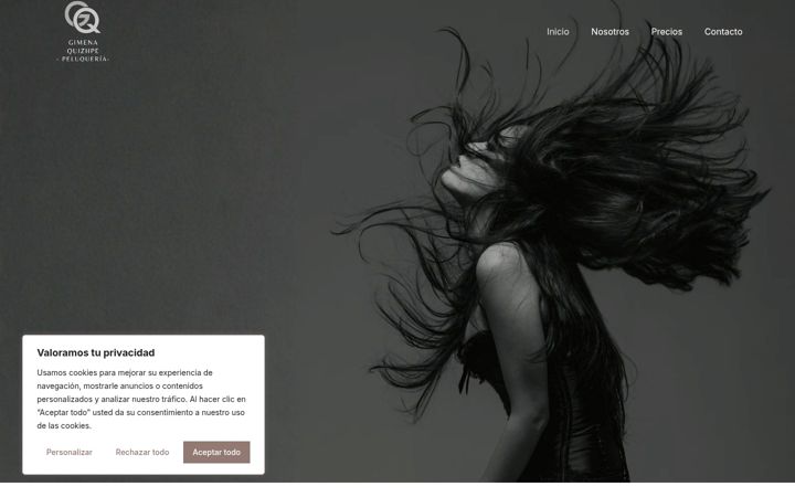 Screenshot of gqpeluqueria.com