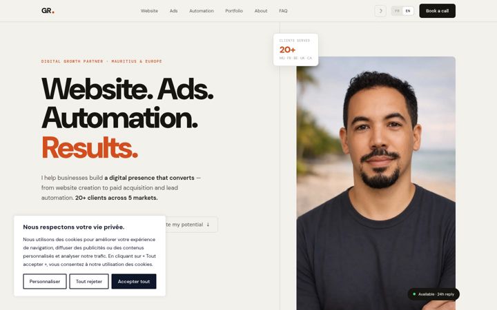 Screenshot of gr-adlab.com