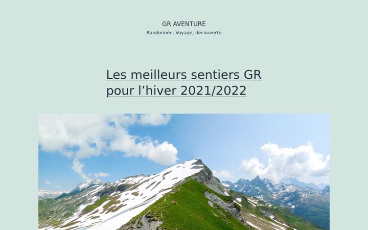Screenshot of gr-aventure.fr