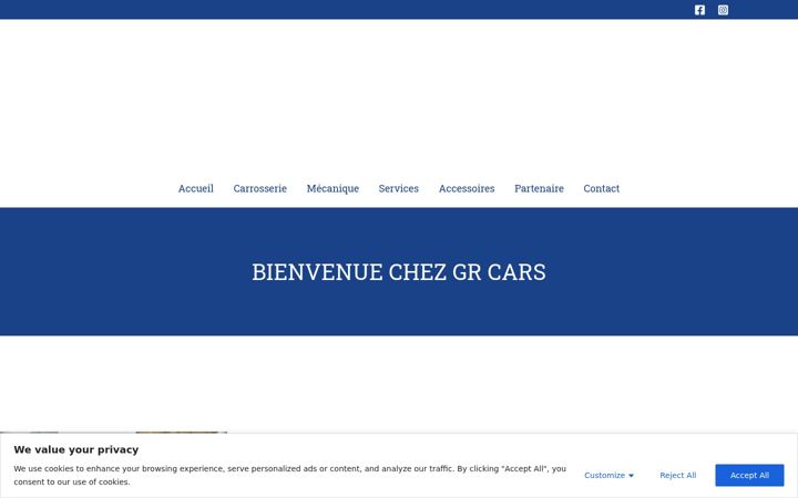 Screenshot of gr-cars.be