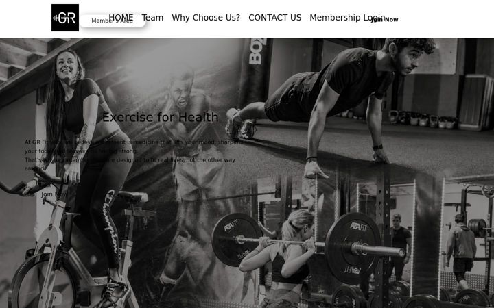 Screenshot of gr-fitness.com