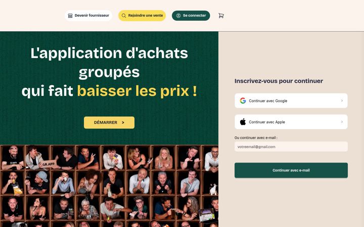 Screenshot of gr.app