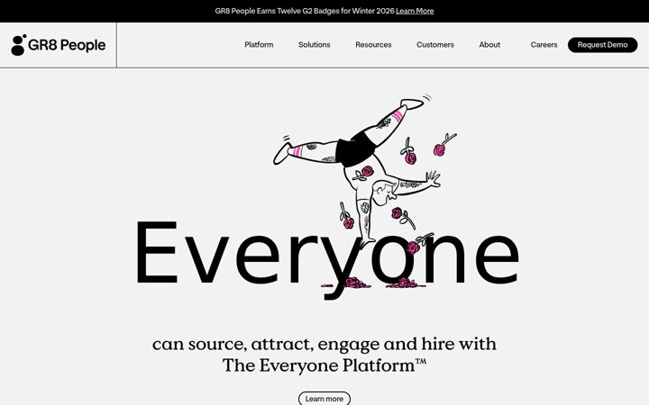 Screenshot of gr8people.com