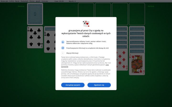 Screenshot of gra-pasjans.pl