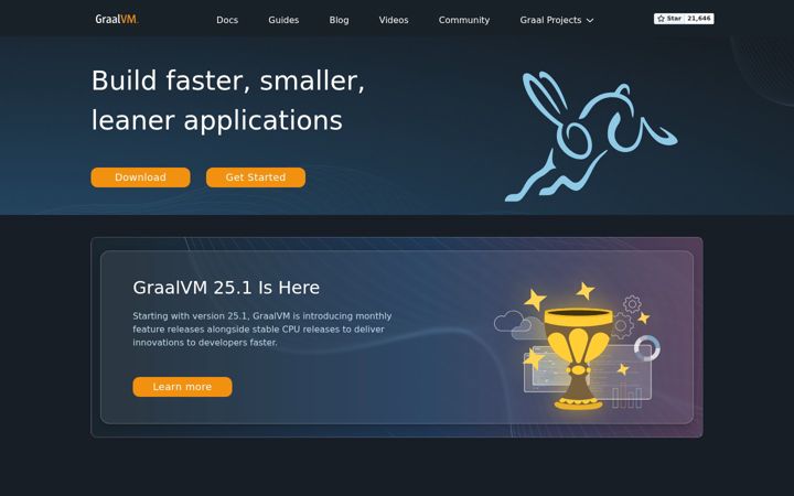 Screenshot of graalvm.org