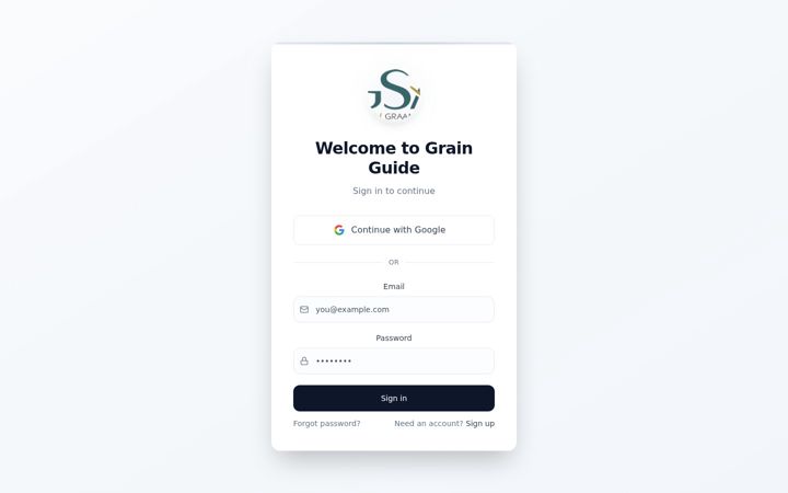 Screenshot of graangids.co.za