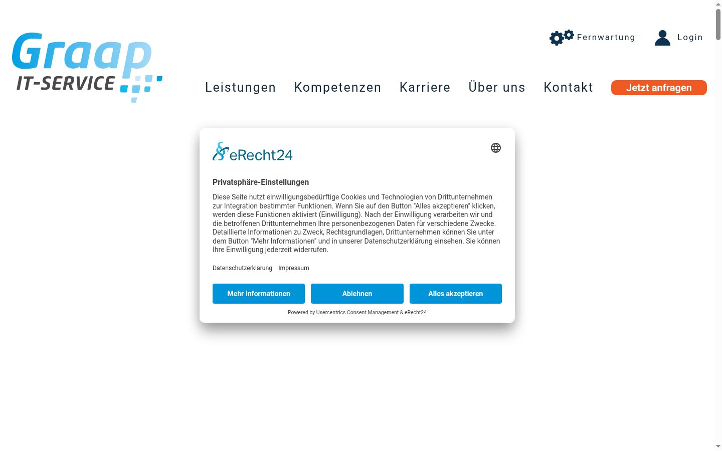 Screenshot tal-banner tal-kunsens muri qabel kwalunkwe interazzjoni