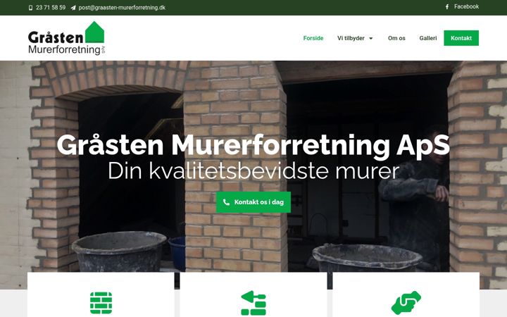 Screenshot of graasten-murerforretning.dk