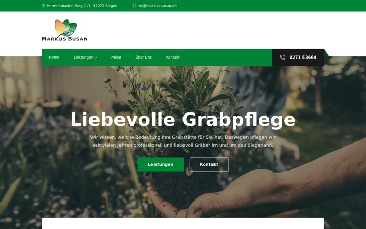 Screenshot of grab-pflege.de