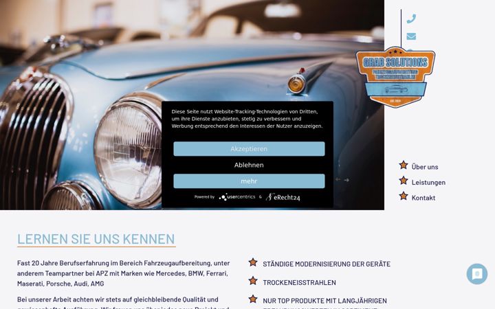 Screenshot of grab-solutions.de