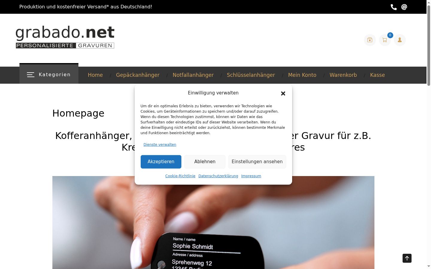 Captură de ecran a bannerului de consimțământ afișat înainte de orice interacțiune