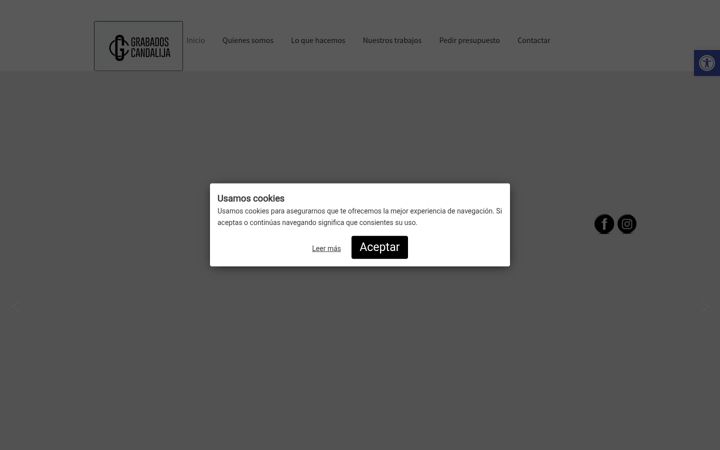 Screenshot of grabadoscandalija.com