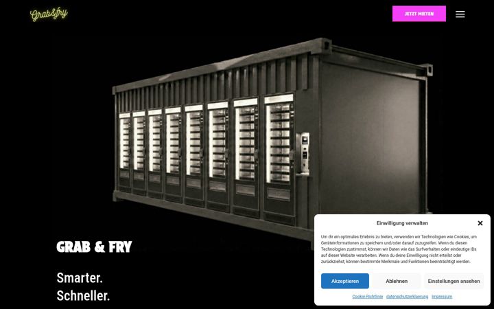Screenshot of grabandfry.com