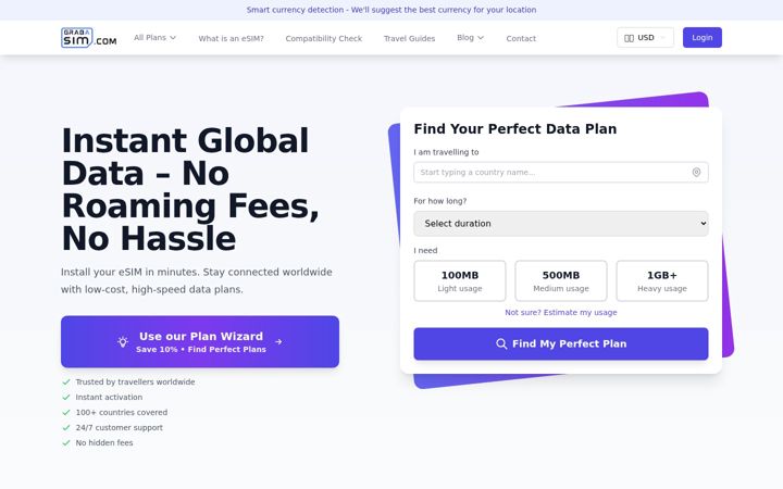 Screenshot of grabasim.com