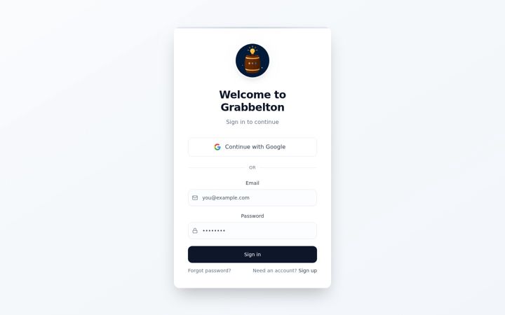 Screenshot of grabbelton.app