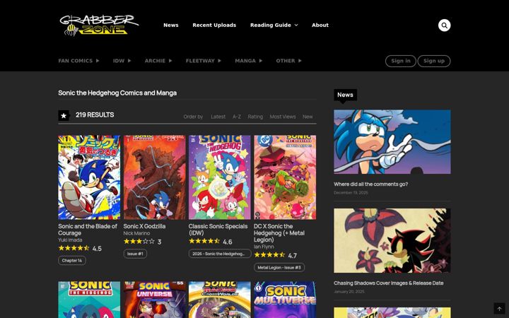 Screenshot of grabber.zone