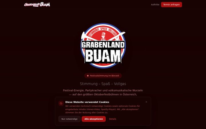 Screenshot of grabenlandbuam.at