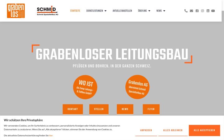 Screenshot of grabenlos-ag.ch