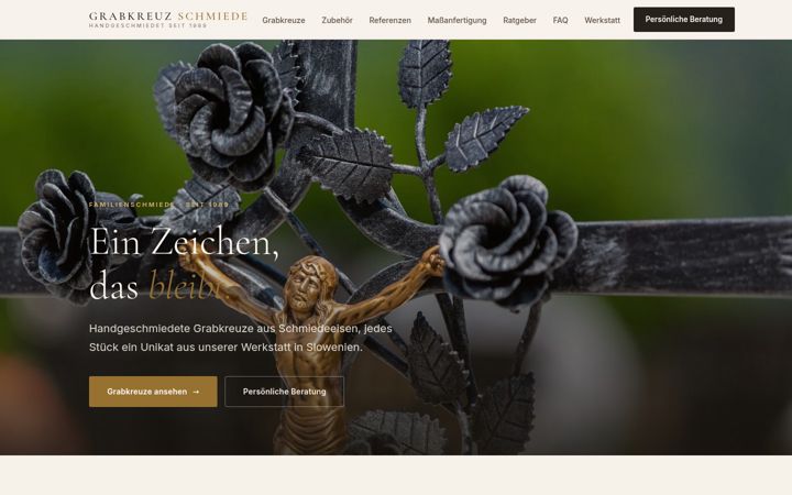 Screenshot von grabkreuz-schmiede.de