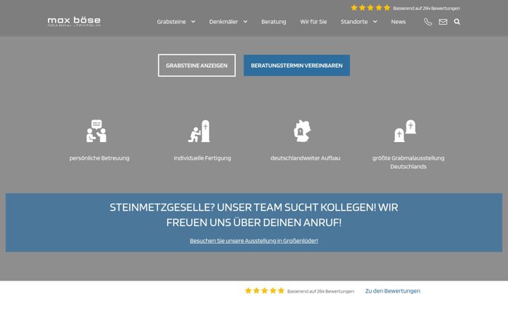 Screenshot ta' grabmal-zentrum.de