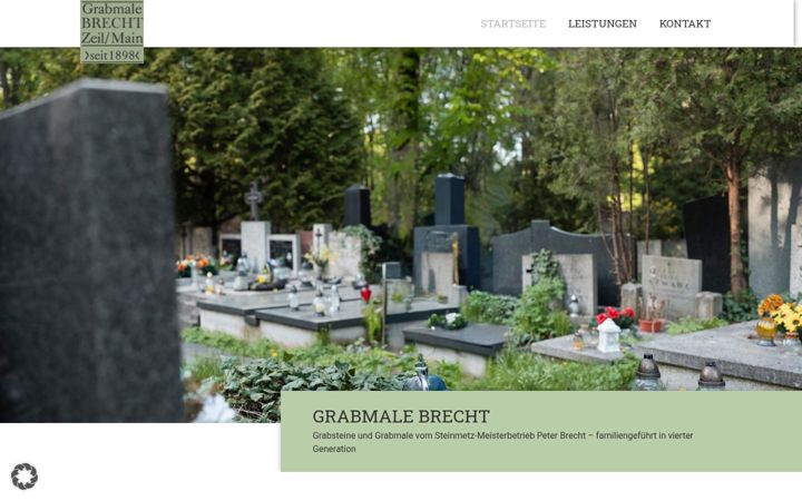 Screenshot of grabmale-brecht.de